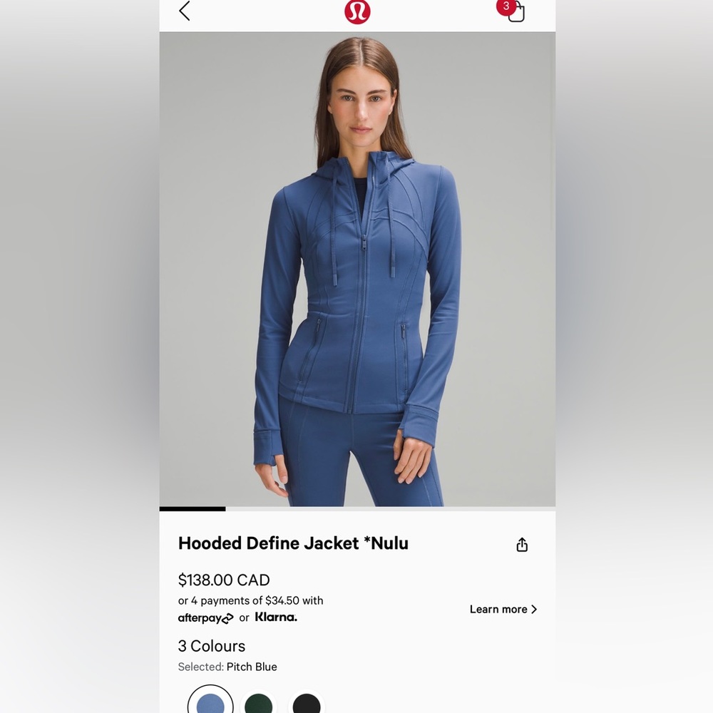 Define Nulu Lululemon Jacket